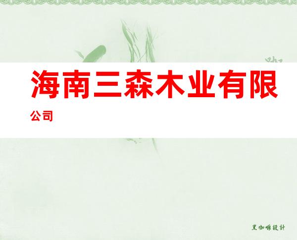 海南三森木业有限公司